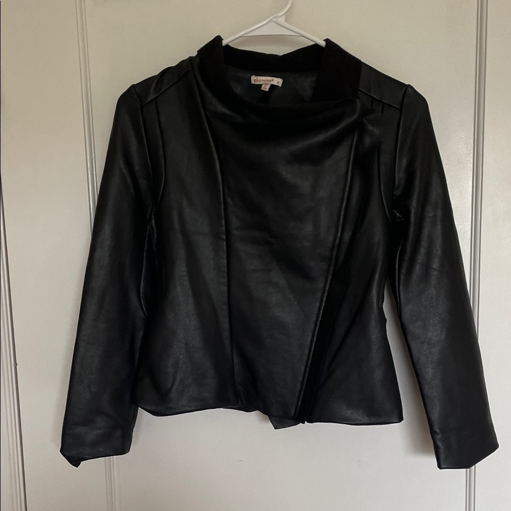 Ella Moss Black Faux Leather Jacket